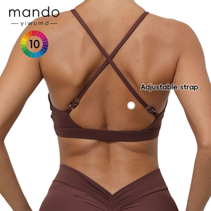 Commercio all'ingrosso <span class=keywords><strong>reggiseno</strong></span> sportivo sportivo ad alto impatto <span class=keywords><strong>reggiseno</strong></span> sportivo da donna di moda con cinturini trasversali da donna - Product Image 2