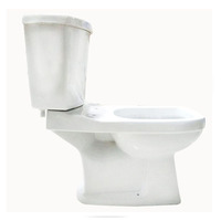 WC intelligent moderne blanc standard à siphon, deux pièces, avec abattant à fermeture douce, ensemble de salle de bain, WC design Wolf, réservoir encastré