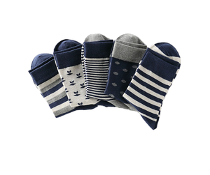 طقم جوارب رجالي من القطن بتصميم كاجوال للأعمال مع شعار سفلي - Product Image 5