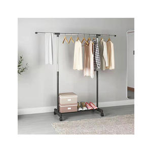 Séchoir à linge Cintre pour balcon extérieur <span class=keywords><strong>Amovible</strong></span> Elevable Renforcé Simple Porte-manteau sur pied - Product Image 1