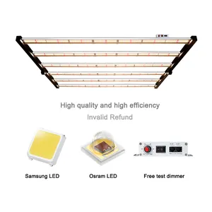 最高の薬用LEDグローライトHortiGuru 630Wフルスペクトル折りたたみ式植物グローライトCE RoHS ETL