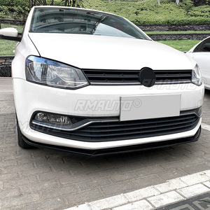Front Bumper Lip Spoiler Diffuser Splitters Body Kit Aprons Cover Guard Trim for Volkswagen Polo 6R 6C 2009-2017 - Product Image 6