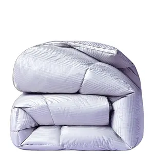 Goose Feather Down Comforter Baffle Box Quilted Duvet Insert Hotel Collection 750 Fill Power Ultra-soft All Season Customized
