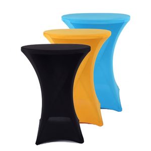 Nappe unie en polyester et coton pour la maison et l'hôtellerie, idéale pour les mariages, banquets, fêtes et décorations de cocktails (vente en gros) - Product Image 1