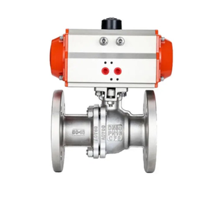 Vanne à boisseau sphérique à deux voies DN200 en acier inoxydable à brides, vente à bas prix, directement de l'usine, OEM - Product Image 2