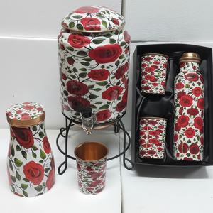 Enfriador de Agua de Diseño Moderno de Aluminio con Soporte de Hierro y Botella de Vidrio, Duradero y Ligero, para Mesa de Oficina en Casa - Product Image 1