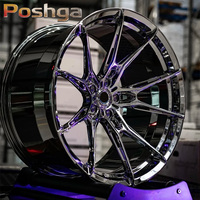 Jantes de voiture de course en alliage forgé 17 18 19 20 21 22 pouces 5x114.3 5x120 Jantes chromées concaves profondes pour BMW Audi Benz