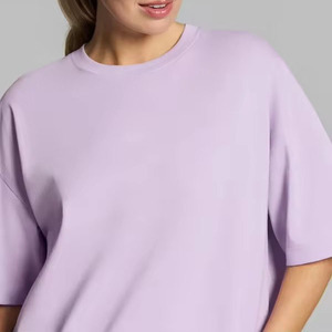 Summer Eco-Friendly <b>Loose</b> Fit <b>Women</b> Oversized T-<b>Shirt</b> 100% Cotton Customizable Design High Quality Wholesale Price - Product Image 6