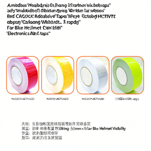 Reflective <b>Tape</b> Adhesive <b>Tapes</b> Red Yellow <b>White</b> Green 50mm X 10m Safety Warning For Car Bike Helmet Visibility - Product Image 3