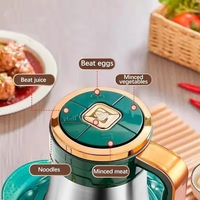 Penggiling Daging Mini Elektrik Dengan Mangkuk Stainless Steel 3L 5-Kecepatan Pengaduk Makanan Daging & Sayuran Pencacah Daging