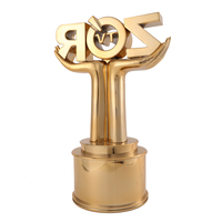 Trophée en métal personnalisé Holywell 2026 avec logo, plaques et médailles de haute qualité