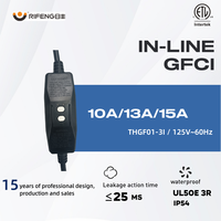 Prise de protection contre les fuites GFCI en ligne RIFENG pour usage industriel, hospitalier, appareils électroménagers, outils de jardin, équipements de natation, hôtels