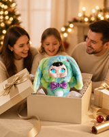 Jouet en peluche interactif IA avec support vocal multilingue, musique, contrôle tactile, yeux LED et fonction de racontage d'histoires pour un jeu familial créatif