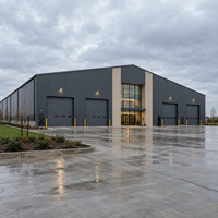 Entrepôt préfabriqué en structure métallique, bâtiment industriel, atelier, grande structure métallique à travée libre Q355B USA