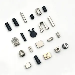 Neues Design kleiner leerer Kordel-Feder-Schalterstopper mit Logo für Kleidung kundenspezifischer Stopper Kordelende für Hoodies
