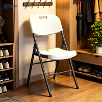 Chaise pliante confortable, portable, en plastique, antidérapante, empilable, pour l'école, l'hôpital, vente en promotion