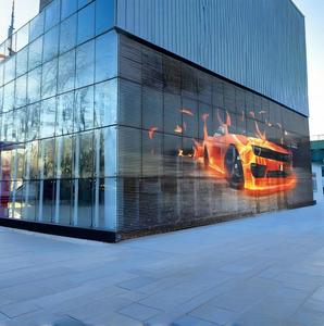 Mur <span class=keywords><strong>rideau</strong></span> en verre <span class=keywords><strong>à</strong></span> faible consommation d'énergie, écran LED transparent haute définition pour intérieur, conception modulaire, installation rapide - Product Image 3