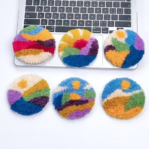 Kit de manualidades DIY con aguja de punch y almohadillas de lana termorresistentes para bordar flores, duradero, para alivio del estrés y arte. - Product Image 3