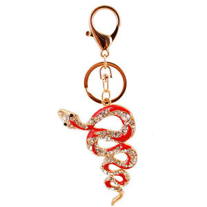 Porte-clés en alliage de python avec goutte d'huile Zodiac Snake Womens Bag Accessories Metal Pendant <span class=keywords><strong>Panlong</strong></span> Mens 166 - Product Image 5