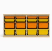 Estantería de madera Montessori, muebles de guardería, habitación de niños, organizador de almacenamiento de juguetes de madera para niños