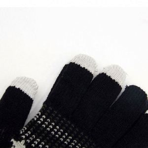 Vente directe d'usine, gants d'hiver en tricot jacquard pour adultes à écran tactile - Product Image 2