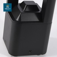 Lampadaire LED d'extérieur en aluminium pour jardin, indice de protection IP65, alimentation AC/DC, blanc chaud 3500K, Ra90, contrôle par application, éclairage à faisceau de 270°