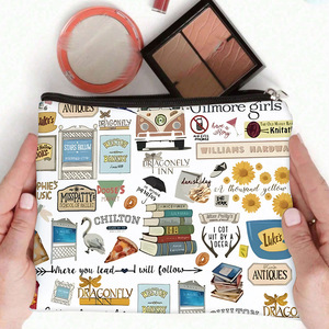 Bolsa <span class=keywords><strong>de</strong></span> Cosméticos Portátil <span class=keywords><strong>de</strong></span> Moda para Mujer, con Diseño <span class=keywords><strong>de</strong></span> Letras 'Just a Girl', Bolsa <span class=keywords><strong>de</strong></span> Maquillaje con Cierre, para Regalo <span class=keywords><strong>de</strong></span> Cumpleaños - Product Image 3