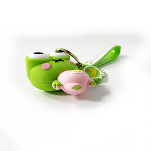 Porte-clés drôle dessin animé créatif mignon Couple porte-clés presse Mini <span class=keywords><strong>Pop</strong></span> <span class=keywords><strong>It</strong></span> porte-clés <span class=keywords><strong>grenouille</strong></span> porte-clés sac à dos 3d porte-clés en caoutchouc - Product Image 1