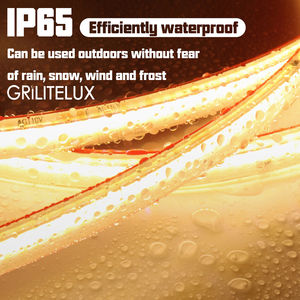 ไฟ LED แบบ COB สำหรับภายนอกอาคาร AC110V แบบเสียบใช้งานได้ทันที กันน้ำ IP65 แผงวงจร PCB ขนาด 10 มม. แสงสม่ำเสมอไร้จุด 296 LEDs/เมตร ไม่ต้องใช้ไดรเวอร์ - Product Image 4