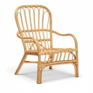 Chaise pour enfants en rotin moderne faite à la main - Durable et sûre pour les fêtes d'anniversaire des enfants, utilisation en cuisine et en extérieur, design léger - Product Image 1