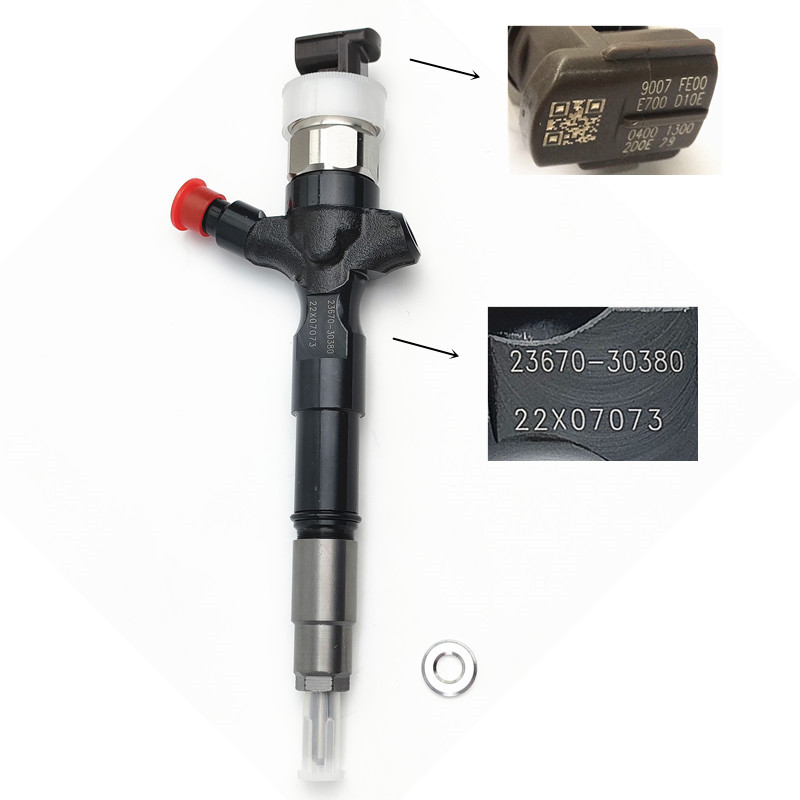 Diesel Engine Fuel Injector 295050-0070 Common Rail Injetor 23670-30380 for TOYOTA 1KD-FTV