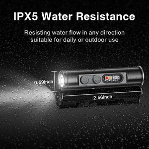 Waiord 500 lumens có thể sạc lại Keychain Đèn Pin Led <span class=keywords><strong>Mini</strong></span> EDC Túi cắm trại đèn pin từ trở lại với Side ánh sáng - Product Image 6