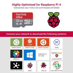 <span class=keywords><strong>Raspberry</strong></span> Pi 4 hoàn thành Starter Kit với Pi 4 mô hình B 4GB RAM Board 32GB Micro SD Thẻ cài đặt sẵn <span class=keywords><strong>noobs</strong></span> - Product Image 4