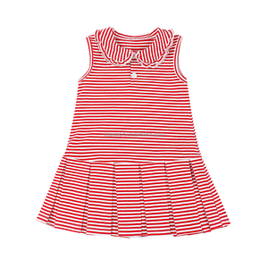 Abbigliamento sportivo estivo atletico con tessuto traspirante tessuto traspirante abito da Tennis per ragazze - Product Image 4