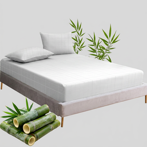95% <b>Bamboo</b> 5% Pure Silver Fiber Grounding <b>Sheet</b> Soft Breathable 183*213cm Earthing Fitted Bedspread - Product Image 1