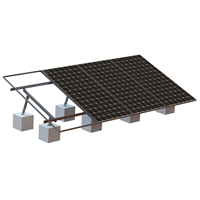 Structure de montage de panneaux solaires, support de panneaux photovoltaïques pour toit ou sol, kits de fixation pour panneaux solaires