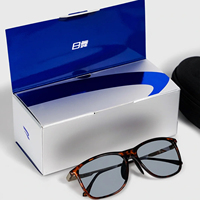 Étui à lunettes personnalisé avec logo, impression argentée, fabricant de boîtes à lunettes de soleil, emballage personnalisé pour lunettes de soleil