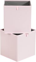 Boîte de rangement pliable en forme de cube, sac organisateur de vêtements, panier de rangement pour placard, étagères adaptées, permet de gagner de la place, 13" x 15" x 13", rose pivoine
