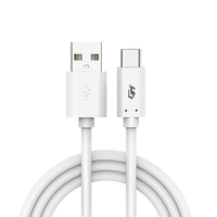 Câble USB-C en PVC de 1,5 m, vente en gros d'usine, câble de données Type C 3A pour Samsung, câble de charge rapide USB 2.0 vers USB-C