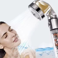 FEIDU Pommeau de douche de spa à économie d'eau à haute pression vitamine C et boule minérale filtre PP accessoire de robinet de salle de bain à main
