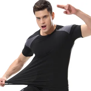 Oem Odm индивидуальная одежда для тренажерного зала, мужская спортивная футболка для фитнеса