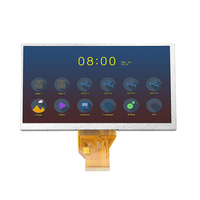 Écran d'affichage TFT LED BOE de 7 pouces, résolution 800x480, luminosité de 350 nits, température de fonctionnement de -20°C à 70°C, montage par connecteur