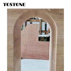 Tostone hiện đại tự nhiên Thổ Nhĩ Kỳ màu be travertine giao diện điều khiển Bảng cho lối vào hội trường, sảnh khách sạn đồ nội thất từ nhà máy trực tiếp - Product Image 5