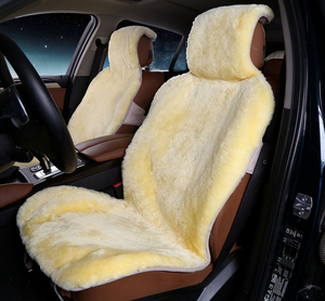 Cojín para Asiento de Coche, Lana Natural, Universal, Fundas de Asiento de Coche de Lujo, Bonitas, para un Solo Asiento Delantero, para FORD/Honda/<span class=keywords><strong>Mazda</strong></span> - Product Image 6