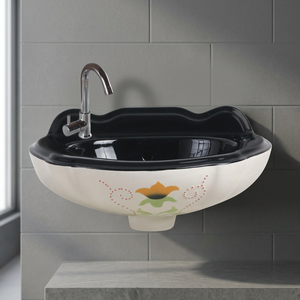 Minimalist Ceramic Corner <b>Wall</b> Hung Wash Basin Compact Hand Wash Sink for Hotel Commercial Bathroom Projects - Product Image 3