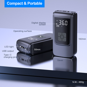 Gonfleur de pneus numérique électrique, moniteur de pression des pneus, arrêt automatique, éclairage LED, <span class=keywords><strong>rechargeable</strong></span> automatique, sans fil, portable, sans cordon - Product Image 2