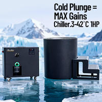 Mini-bain froid portable moderne pour la thérapie par le froid, la remise en forme et la récupération, avec ozone, refroidisseur, Wi-Fi, 1 CV, écologique, pour immersion