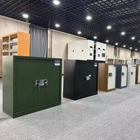 Armoire de rangement en acier pour bureau, avec serrure à code numérique et à clé, pour documents confidentiels