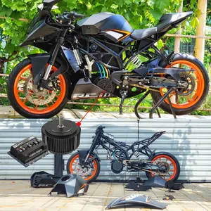 48V 72V 10kW 4000RPM Max 85n.M Compact Size High Power Electric Motorbike Boat Conversion Kit Air/liquid Cooling