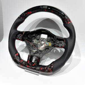 <span class=keywords><strong>Volante</strong></span> Deportivo de Fibra de Carbono Forjado Rojo LED Directo de Fábrica con Cuero Perforado para MK6 MK4 <span class=keywords><strong>Golf</strong></span> R <span class=keywords><strong>GTI</strong></span> GTS GTD GTE Polo <span class=keywords><strong>GTI</strong></span> - Product Image 2